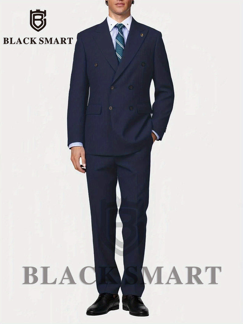 2pcs Men's Suit Set Includes Jacket + Trousers Only