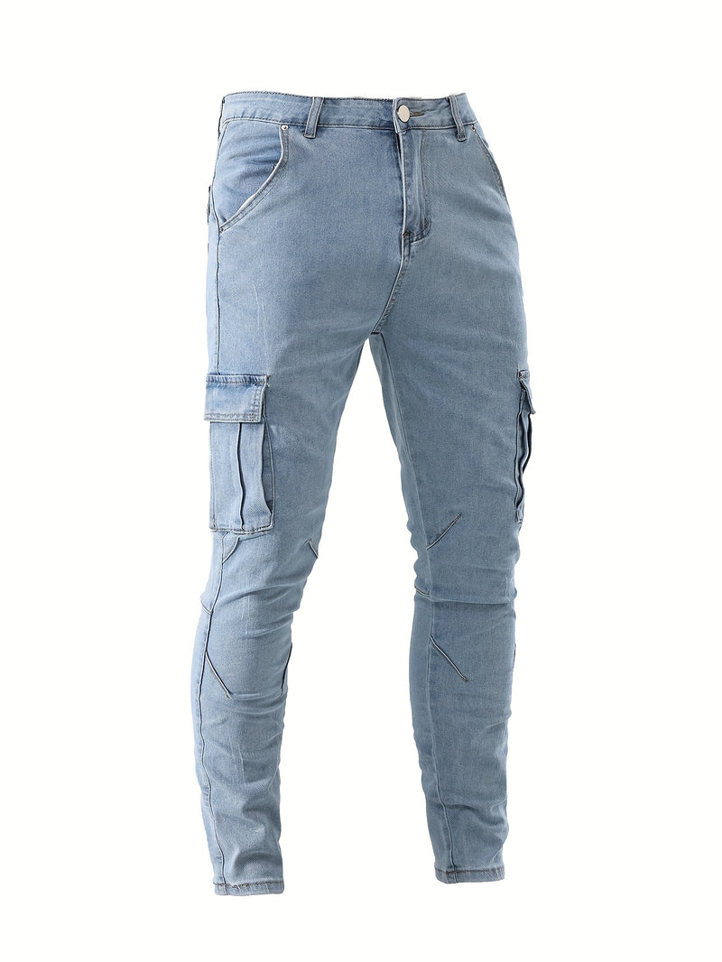 Men's Cargo Jeans.