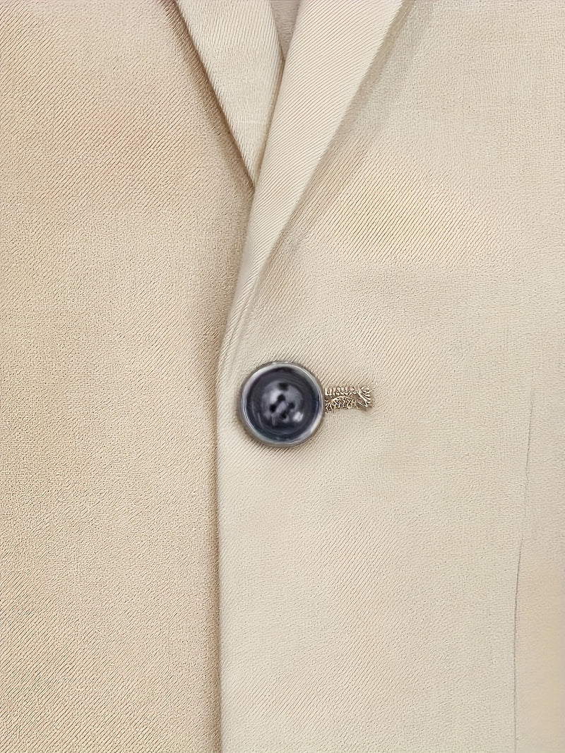 Men's 2pcs Suit, Including a Blazer And Trousers.