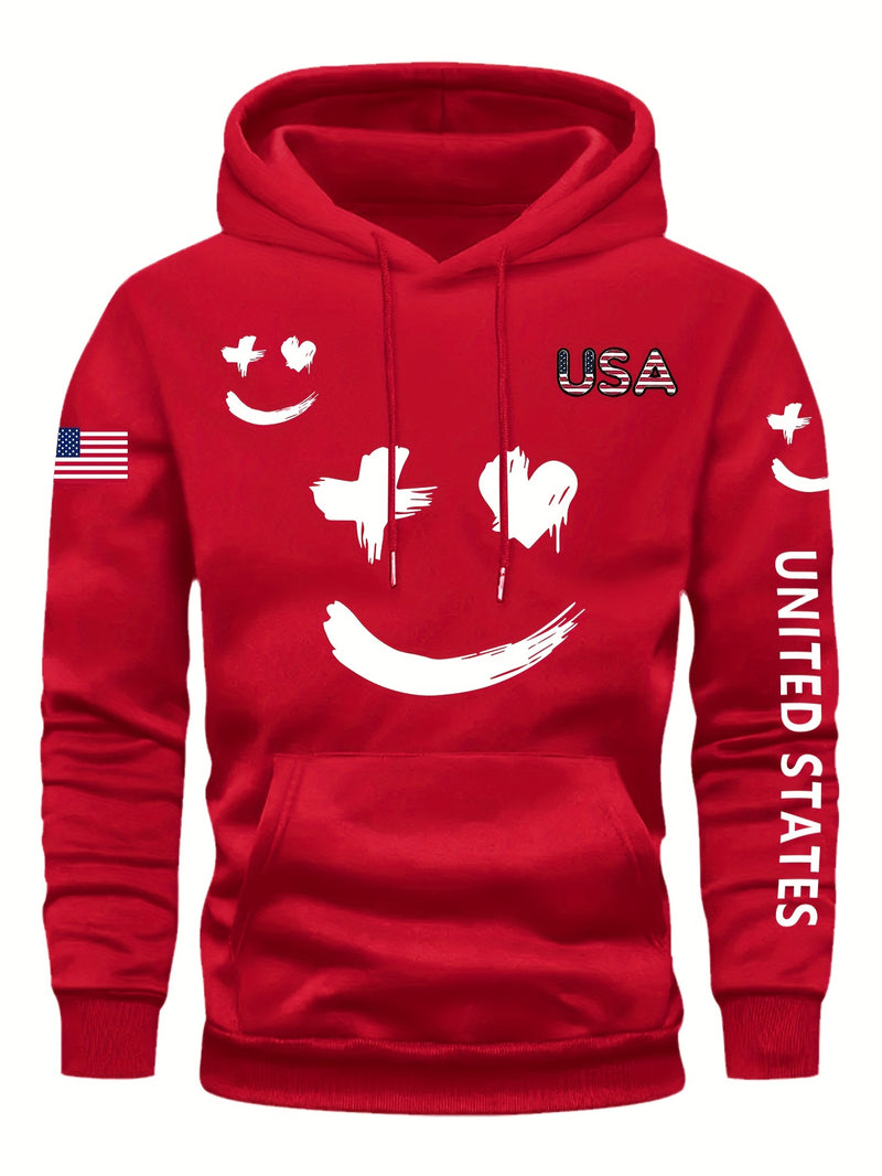 Men's Casual And Versatile Hooded Sweatshirt.