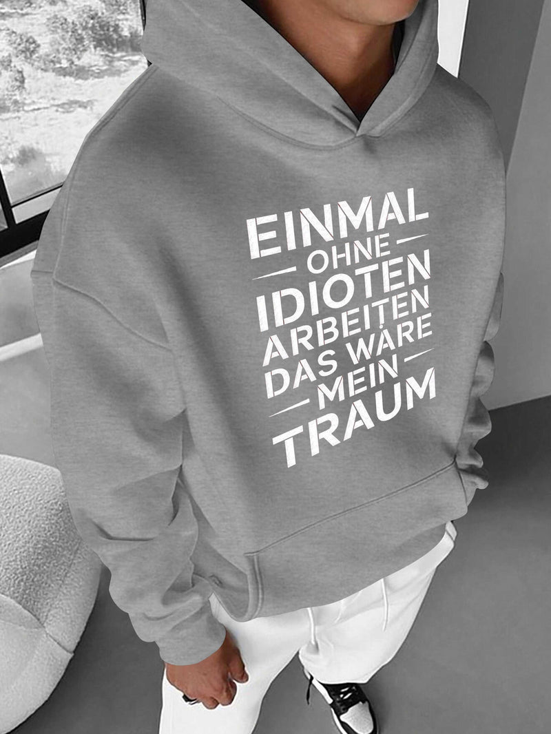 Men's Hooded Sweatshirt.