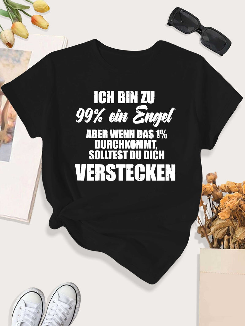 Women's T-Shirt with Short Sleeves.