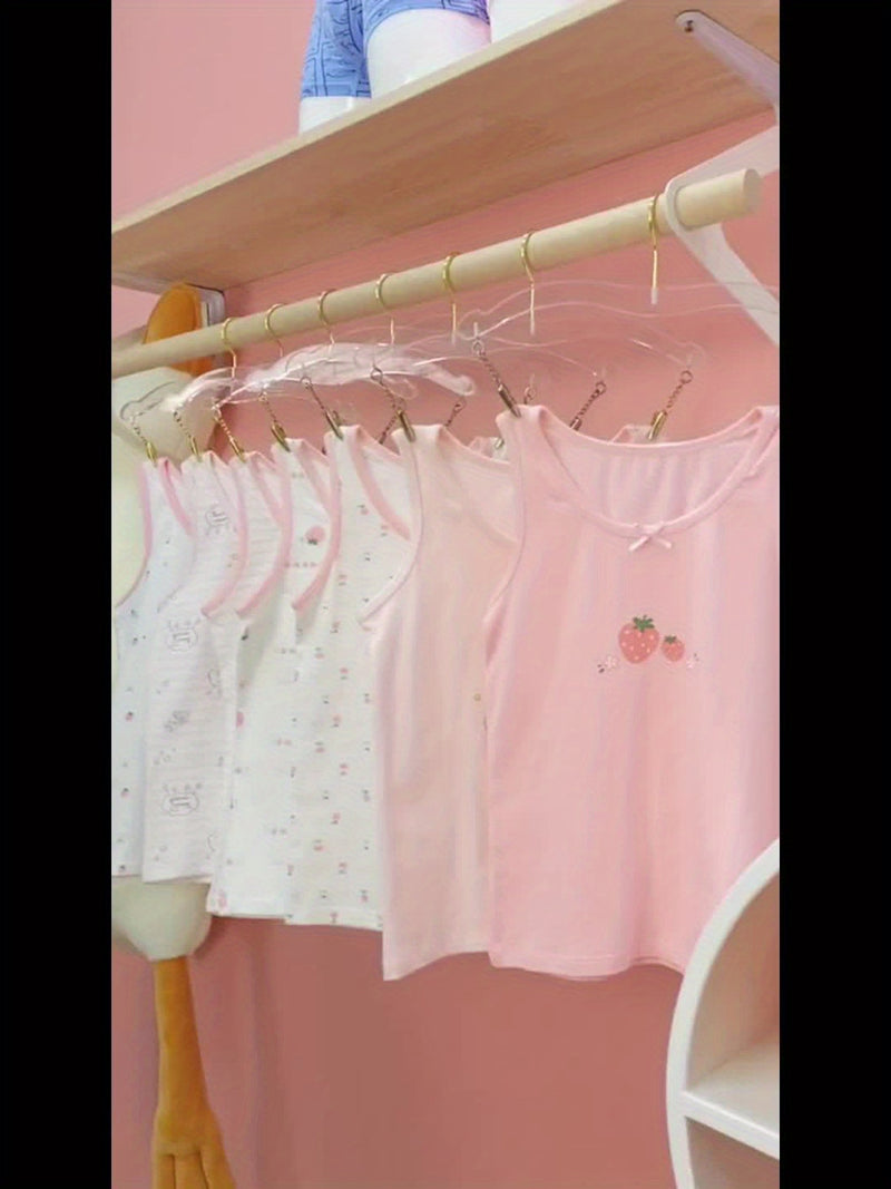 6-Pack Girls Tank Tops, Soft and Comfortable Fabric.