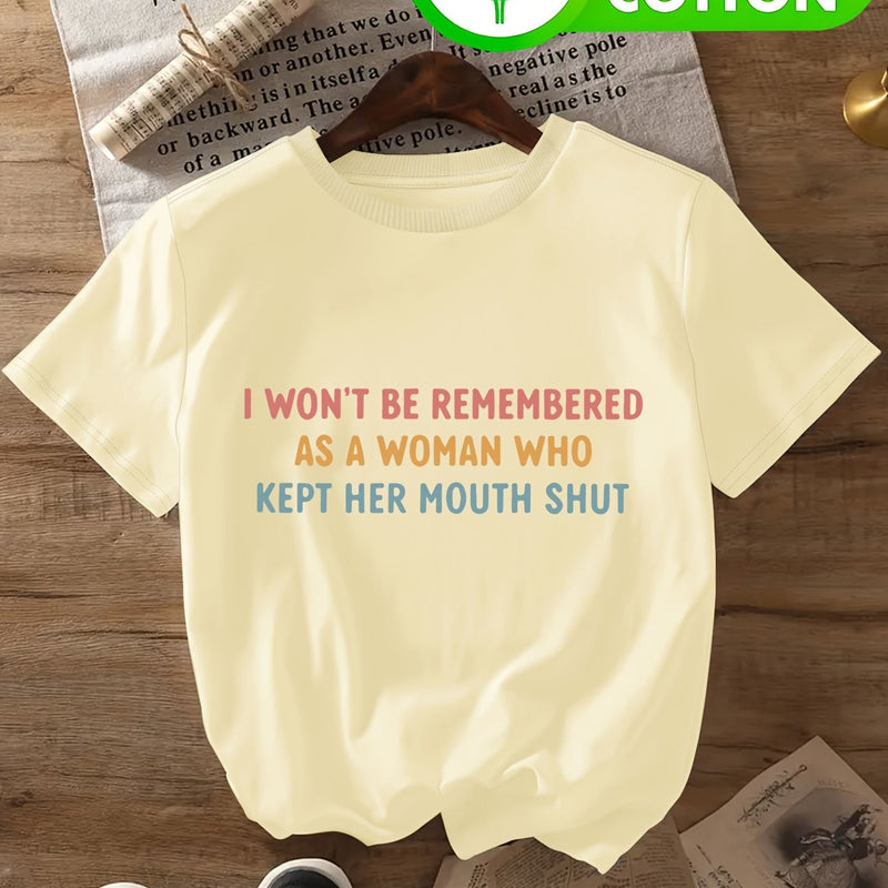 Women’s Short-Sleeve Round Neck T-Shirt.