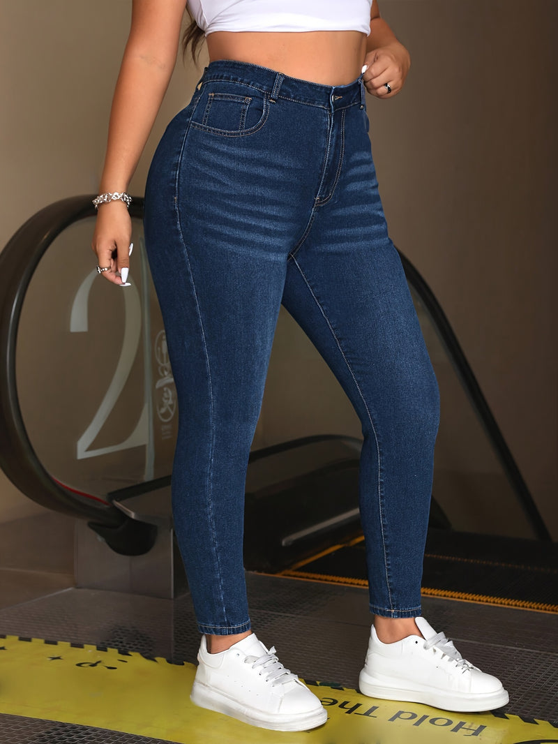 Plus-Size Stretchy Women's Jeans.
