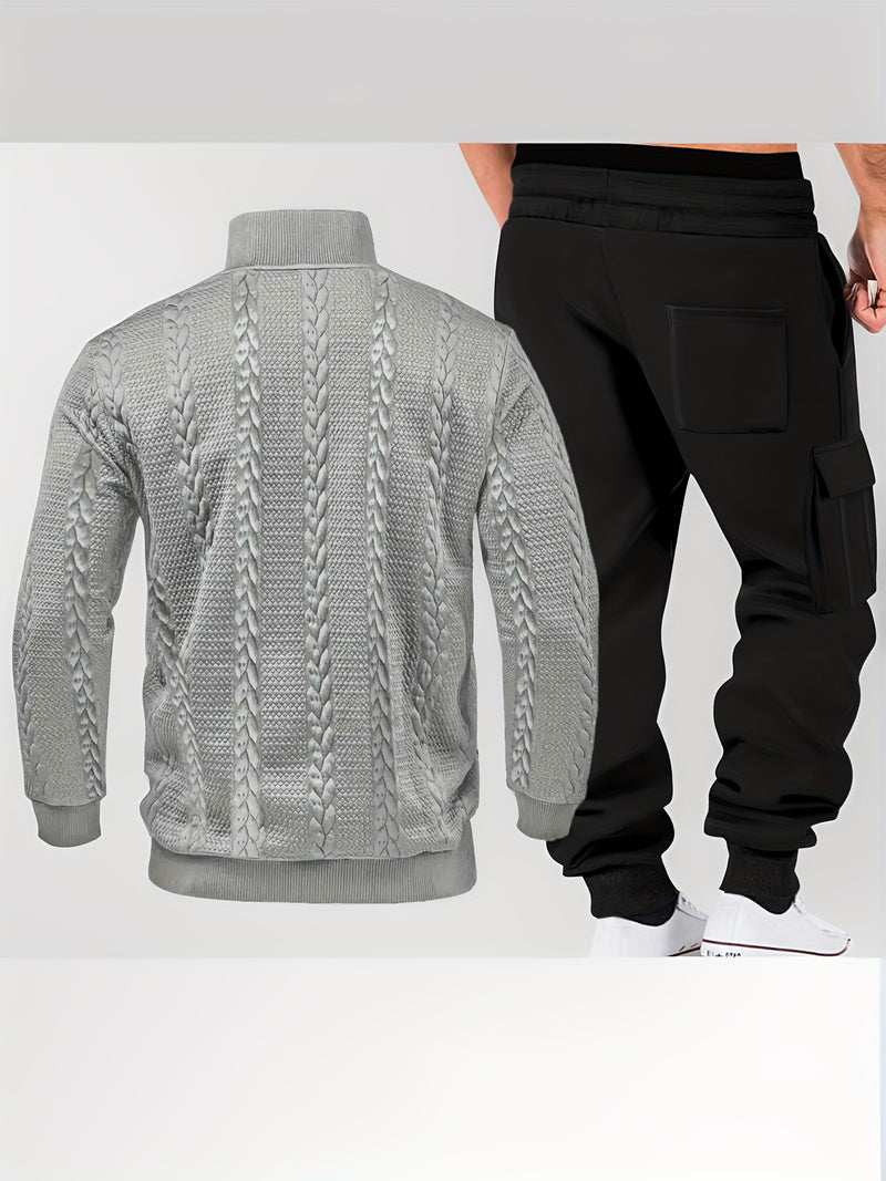 Men's Autumn/Winter Two-Piece Set.