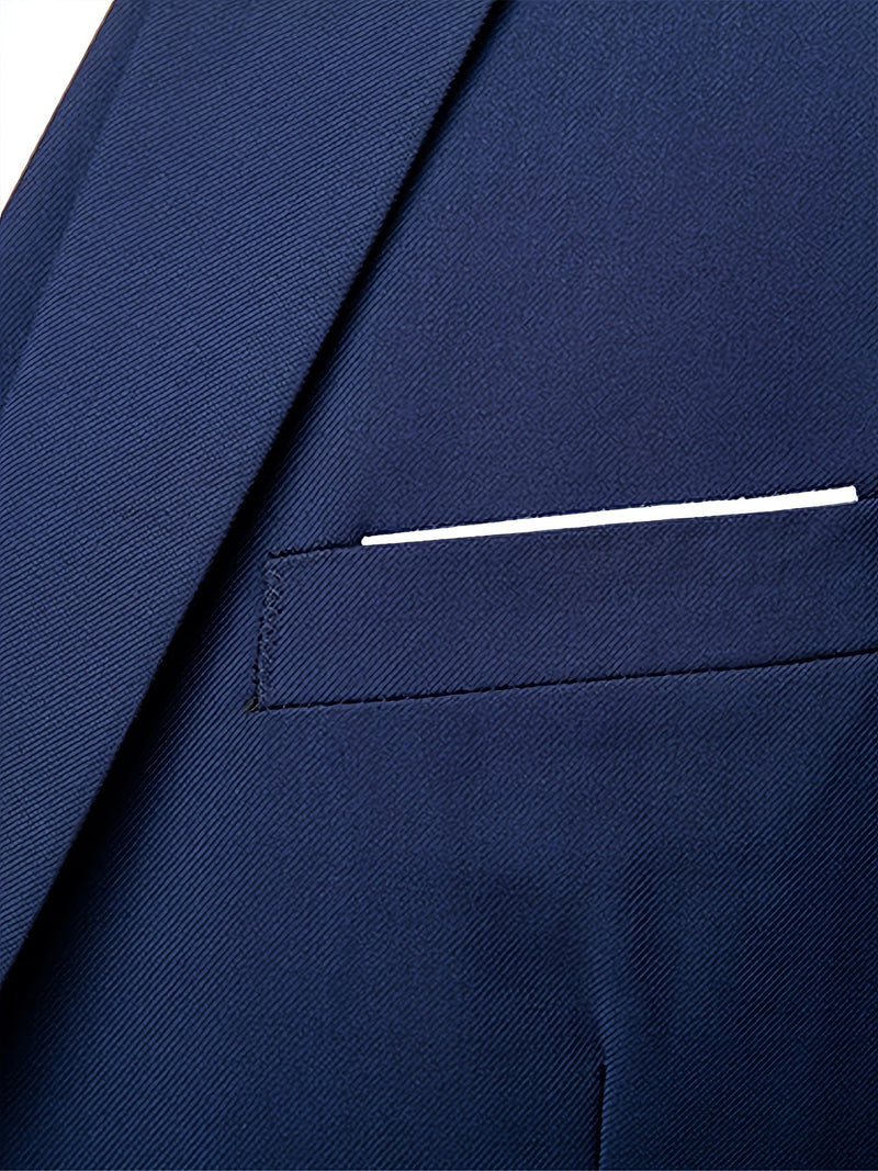 Men'S Premium Two-Piece Suit, Plus-Size Suit Set with Pants.