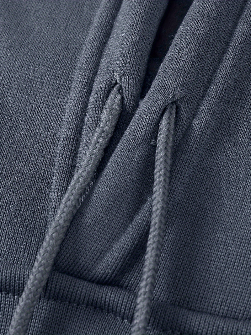 Men's Casual Polyester Hoodie.