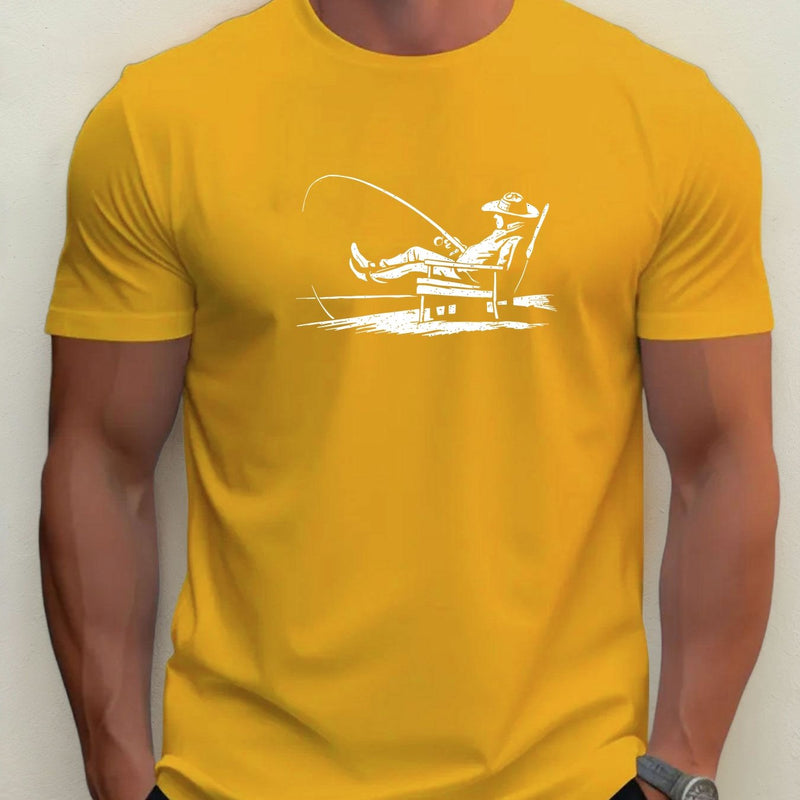 Men'S Casual Summer Cotton Crew Neck T-Shirt.
