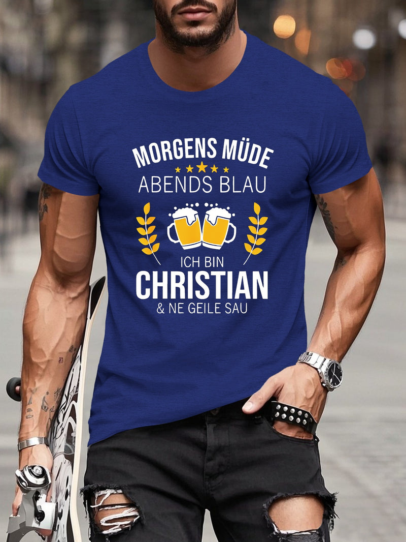 Men's Short Sleeve T-Shirt for Summer.