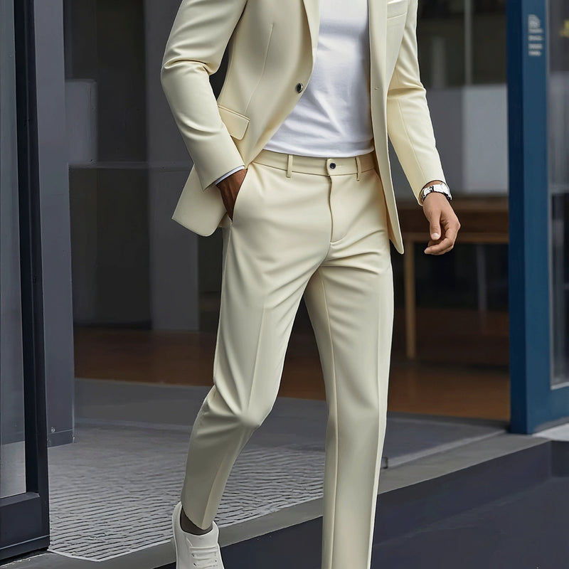 Men's Two-Piece Suit Set, Including Jacket and Trousers.