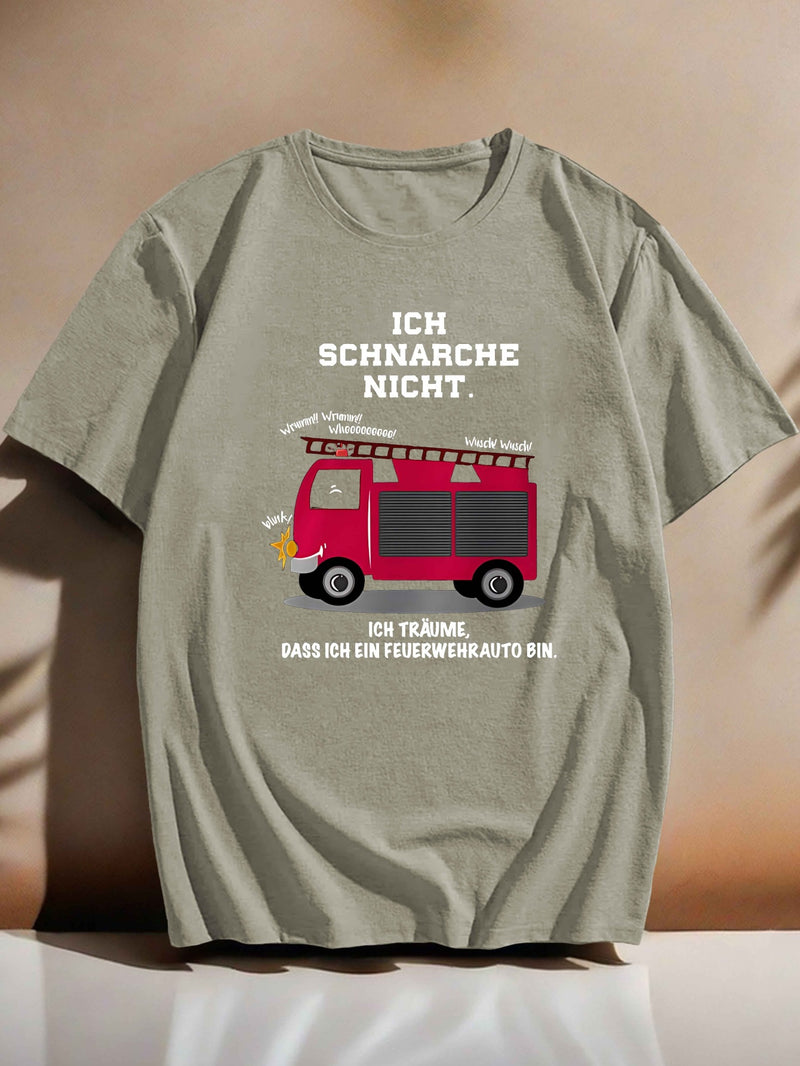 Men’s Humorous Short-Sleeved Summer T-Shirt.