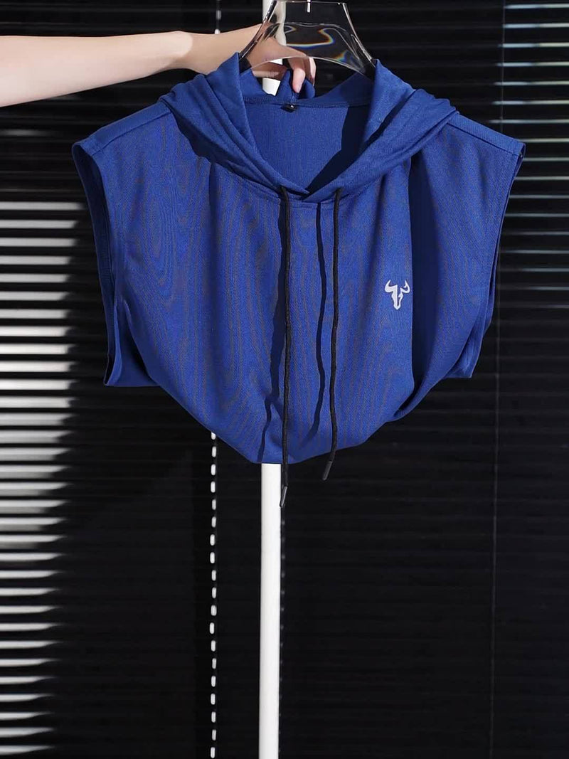 Five-Pack Summer Solid Color Men's Hooded Sweatshirts with Pockets.