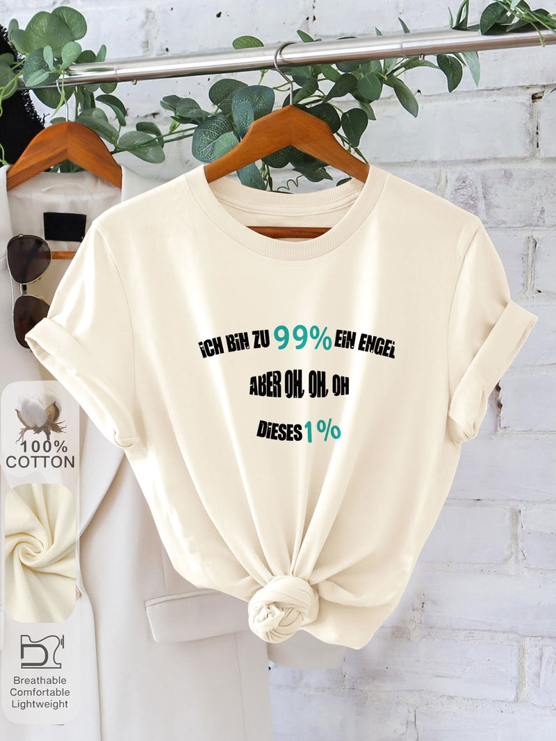 Women’s graphic print t-shirt.