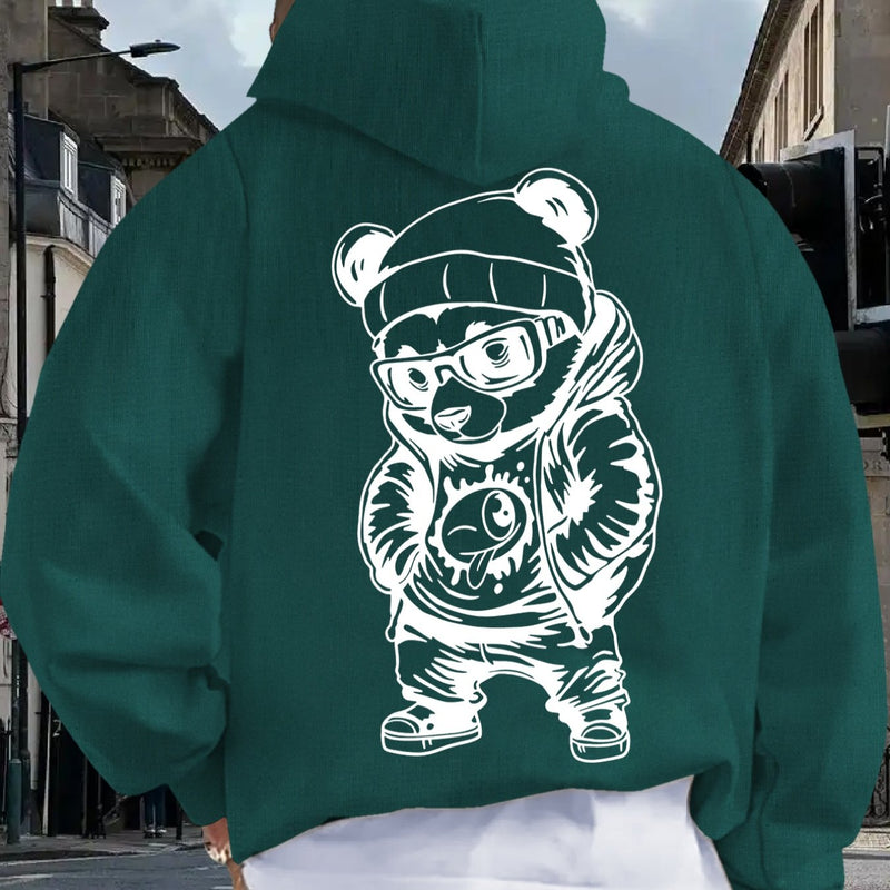 Men's Casual Hooded Sweatshirt.