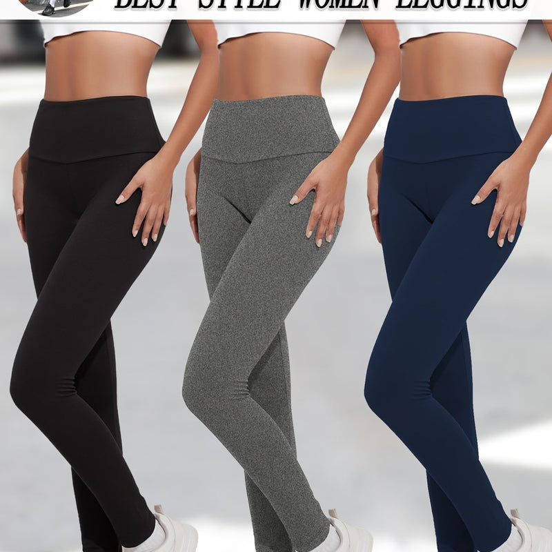 Set of 3 Ultra Comfortable Leggings for Women.