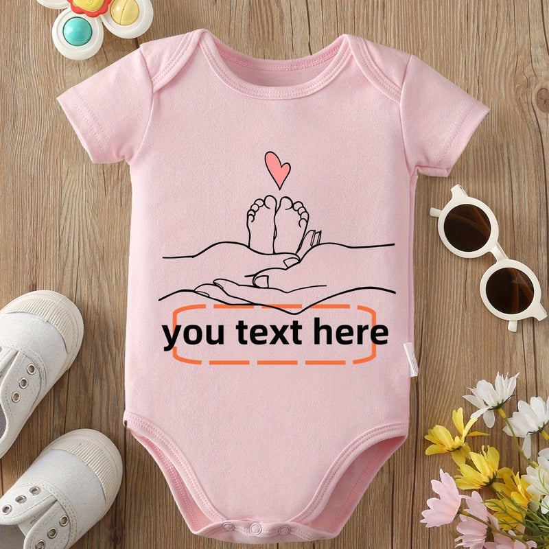 Custom Text Baby Onesie with Name/Text.
