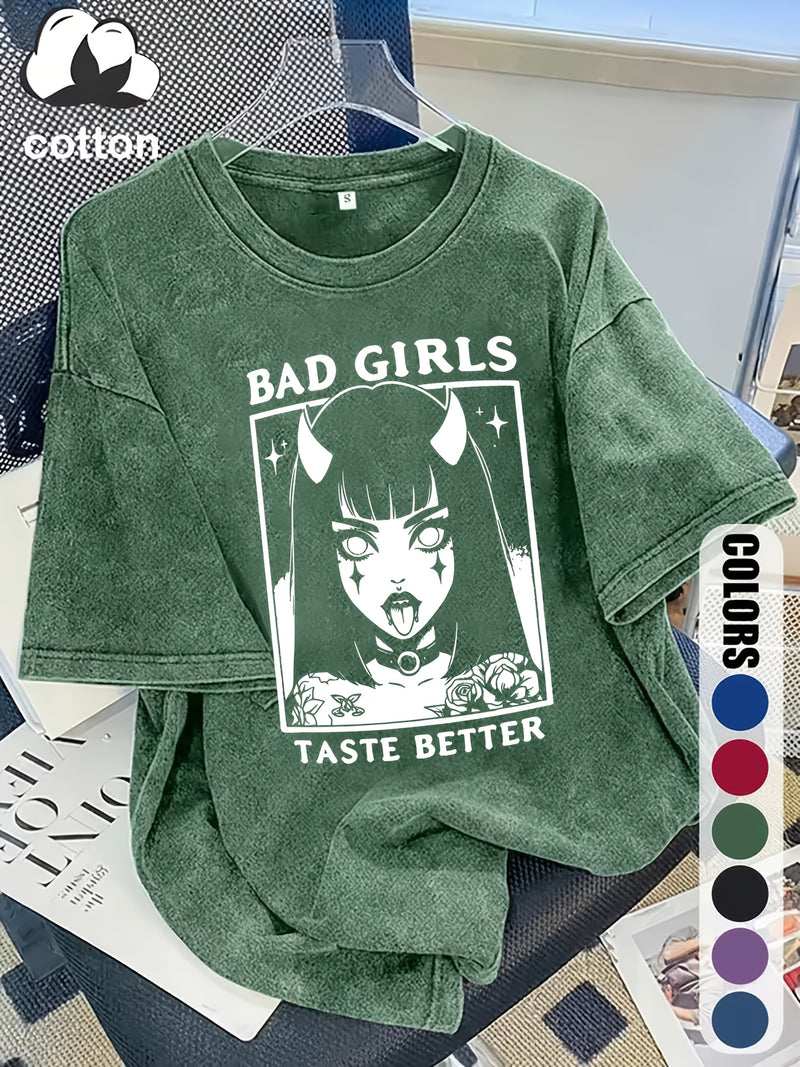 Women's Trendy Fashion Snowflake Print T-Shirt.