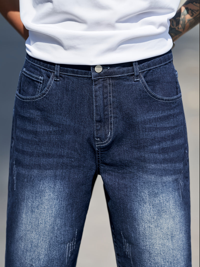Relaxed And Comfortable, Thanks to The Stretchy Fabric. Straight-Leg Denim Shorts.