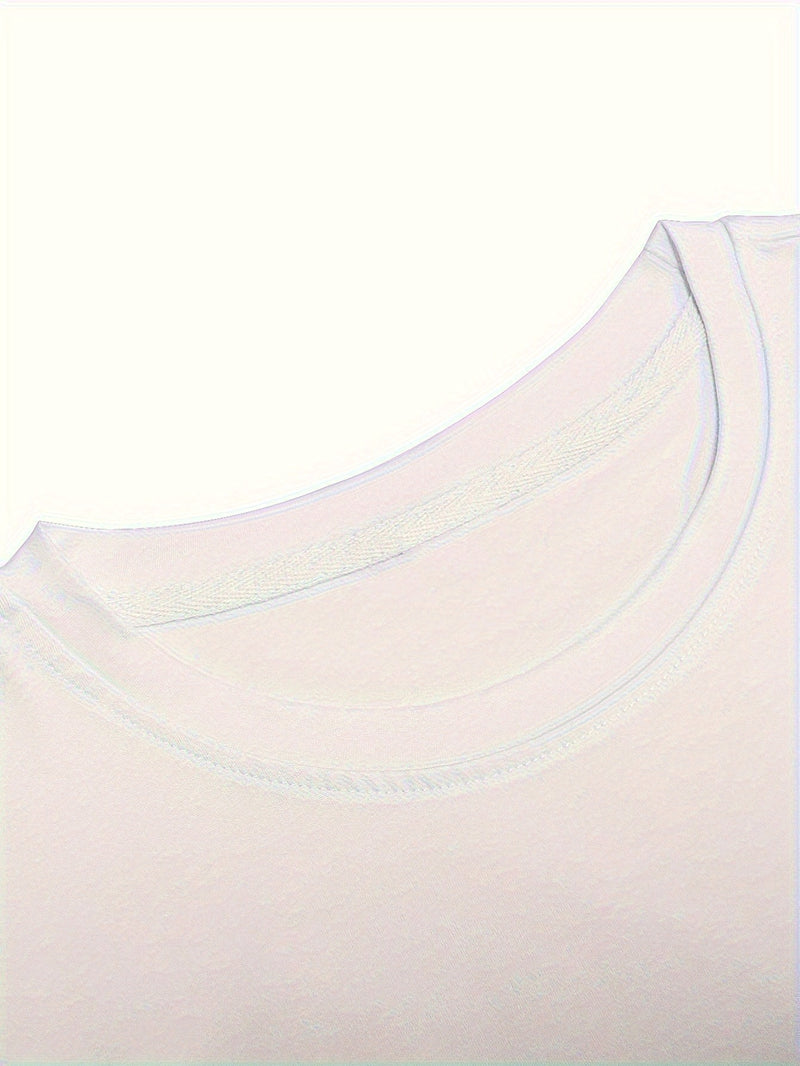 Men's Graphic Print Round Neck Short Sleeve, a Gift for Boyfriends.