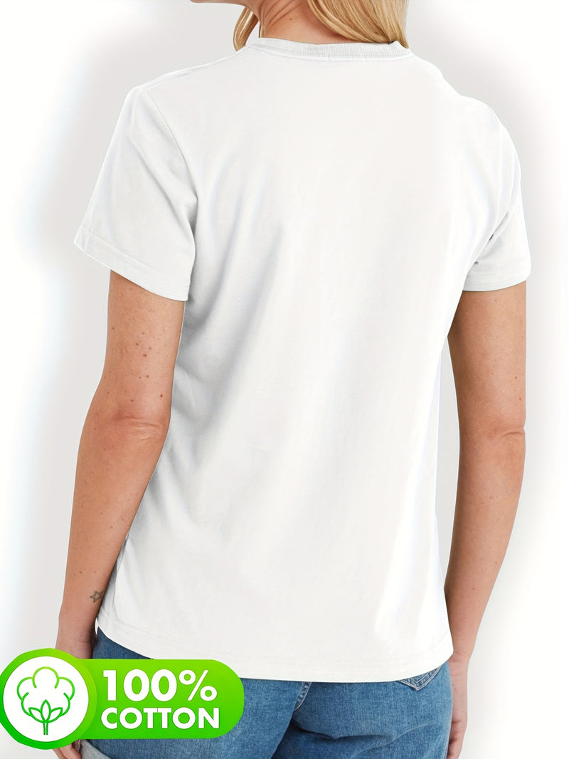 Women’s Short-Sleeve Round Neck T-Shirt.