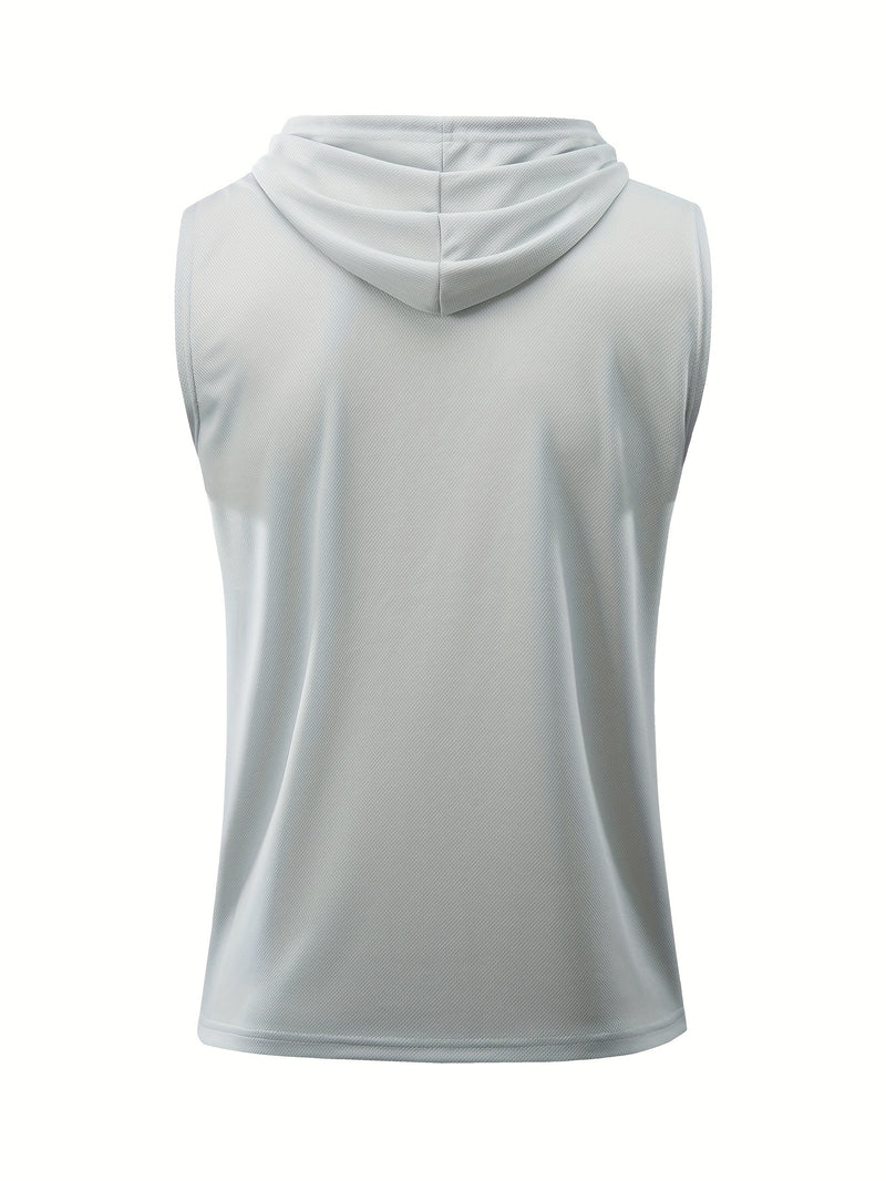 Five-Pack Summer Solid Color Men's Hooded Sweatshirts with Pockets.