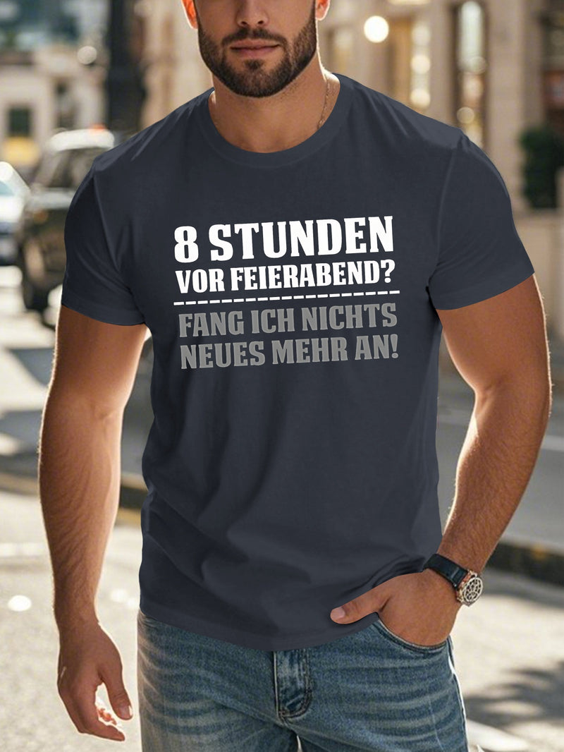 Men’s German Fun Proverbs Crinkle Plus Size T-Shirt.