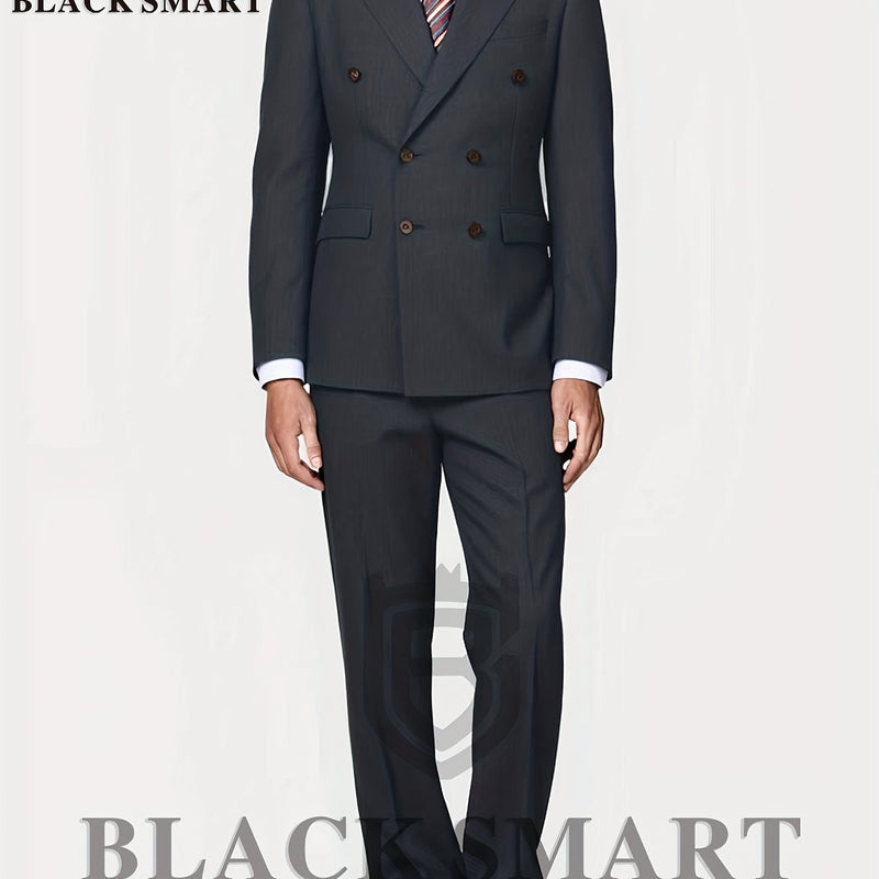 2pcs Men's Suit Set Includes Jacket + Trousers Only