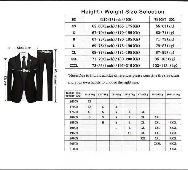 British Vintage Men's Two-Piece Suit Set.