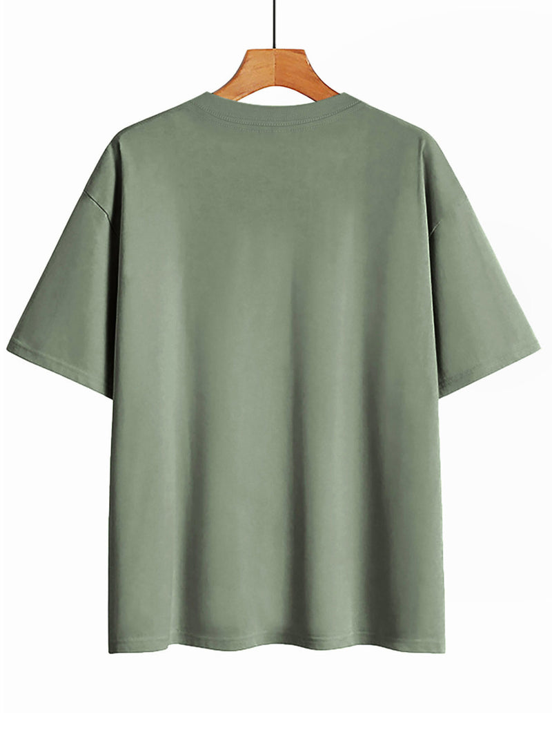 Women’s Short-Sleeve Round-Neck Pure T-Shirt.