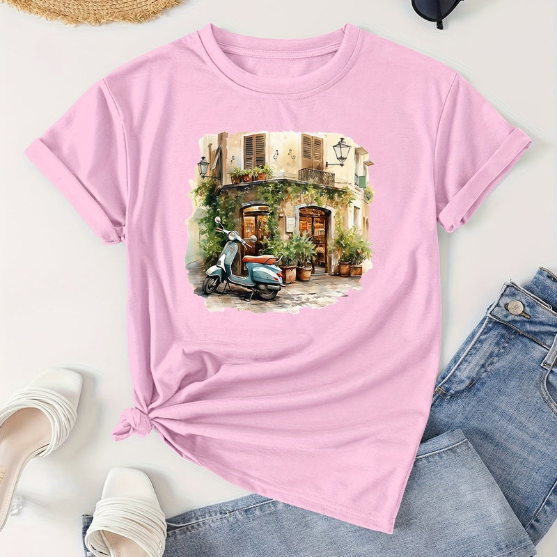 Women’s Casual Short Sleeve T-Shirt.
