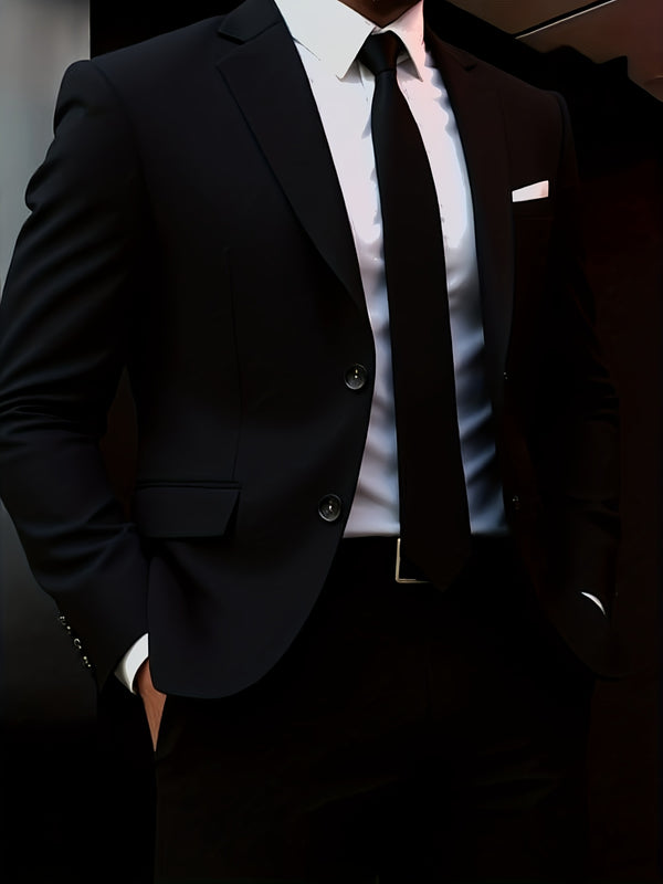 Men's 2pcs Suit Set with Jacket And Trousers.