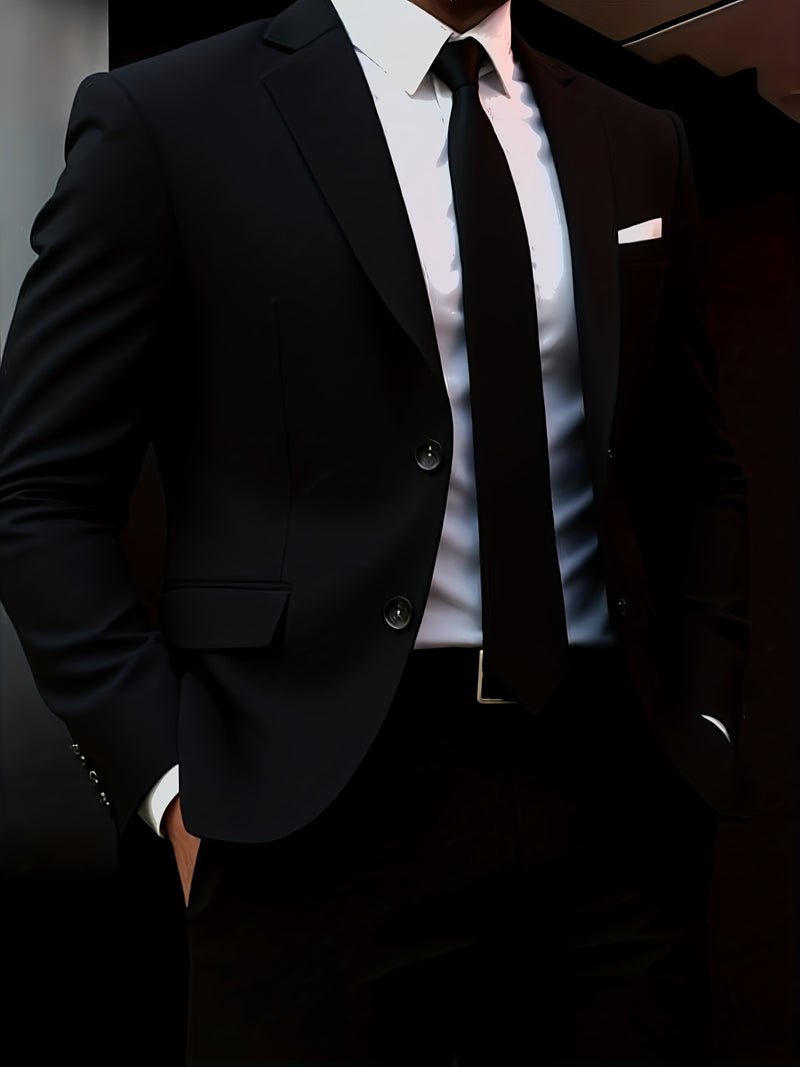 Men's 2pcs Suit Set with Jacket And Trousers.