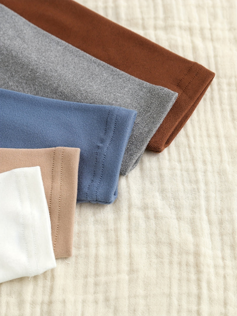 New Spring And Autumn High-Neck Embroidered Base Shirt for Baby Boys.