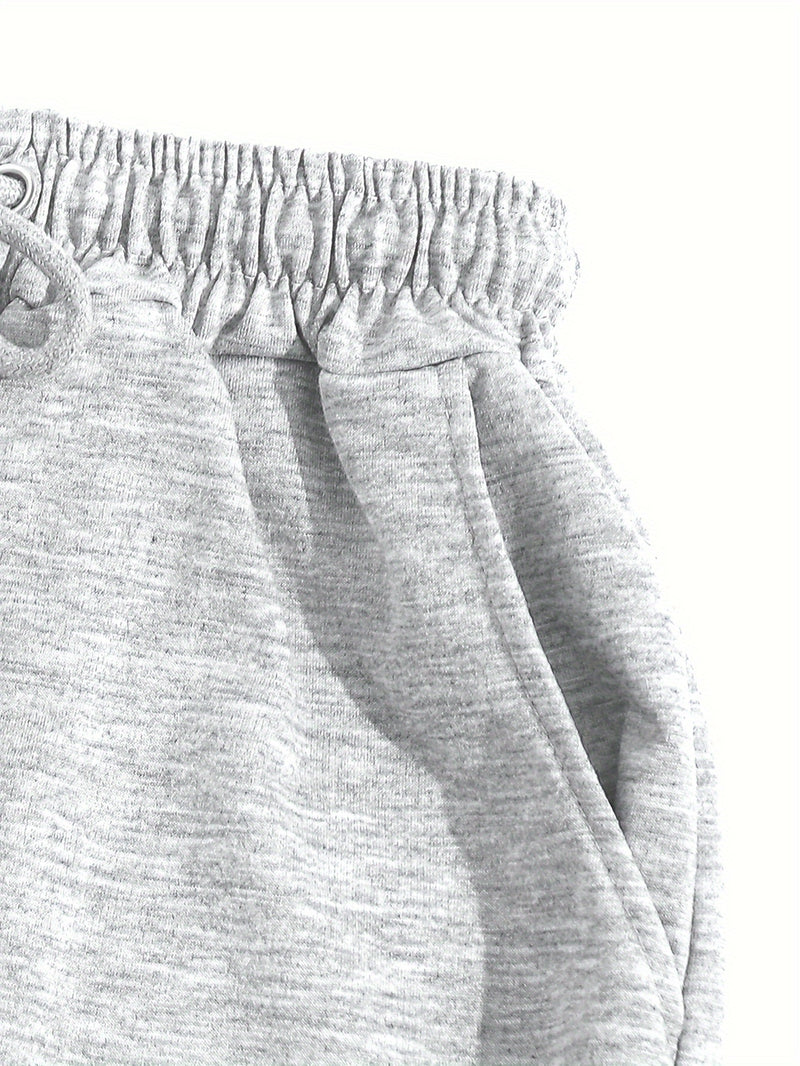 Women's Two-Piece Outfit Featuring Pants with a Letter Print.