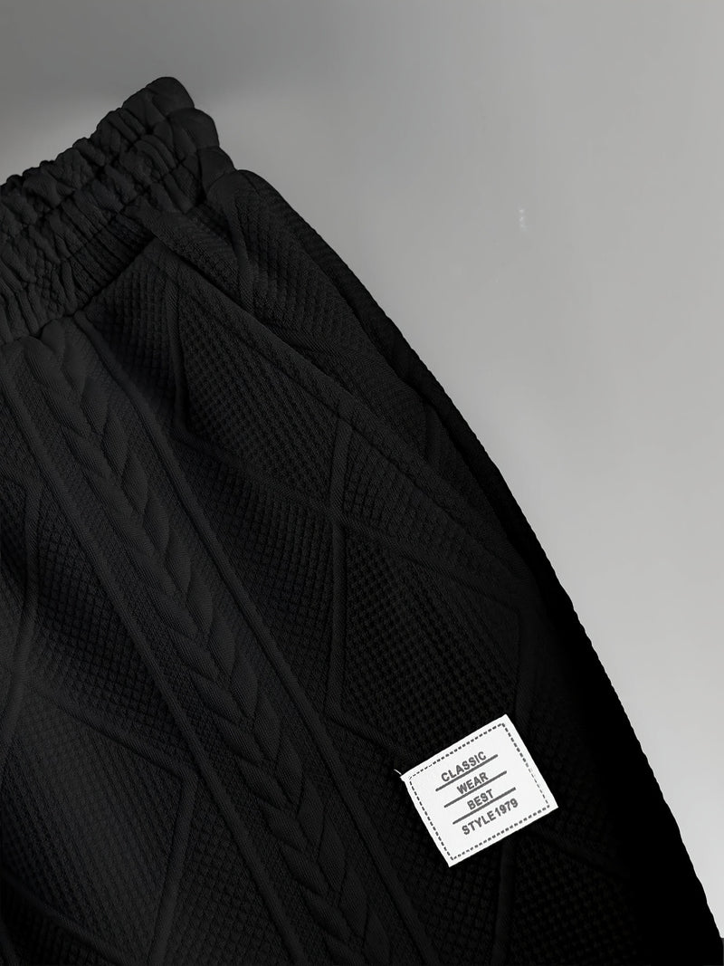 Men's Round Neck Textured Heavyweight Short Sleeve Shirt.