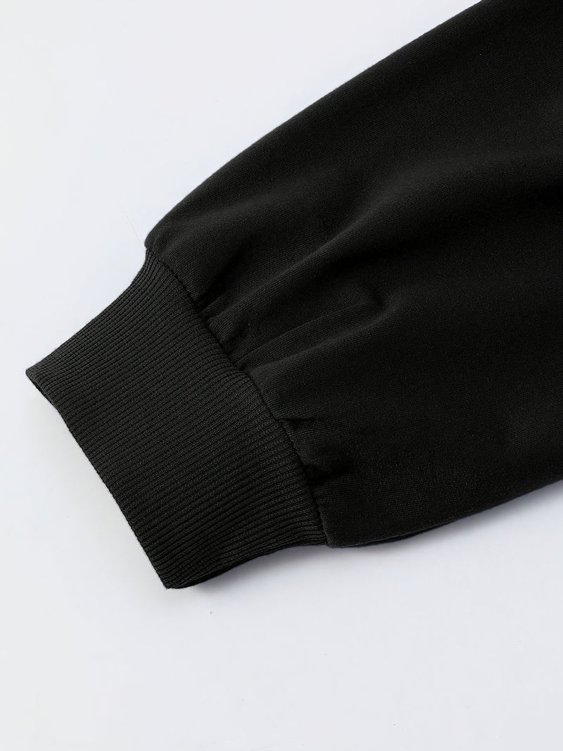 2pcs/Set Plus Size One-Shoulder Sweatshirt for Women’s