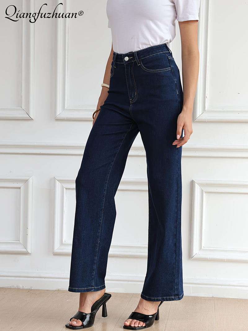 Ladies' Stretch Slim Straight-leg Jeans.
