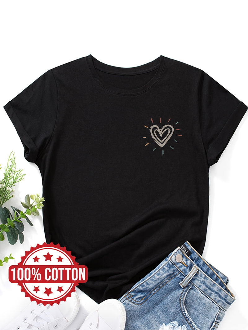 Women's "Love" Graphic Print T-Shirt.