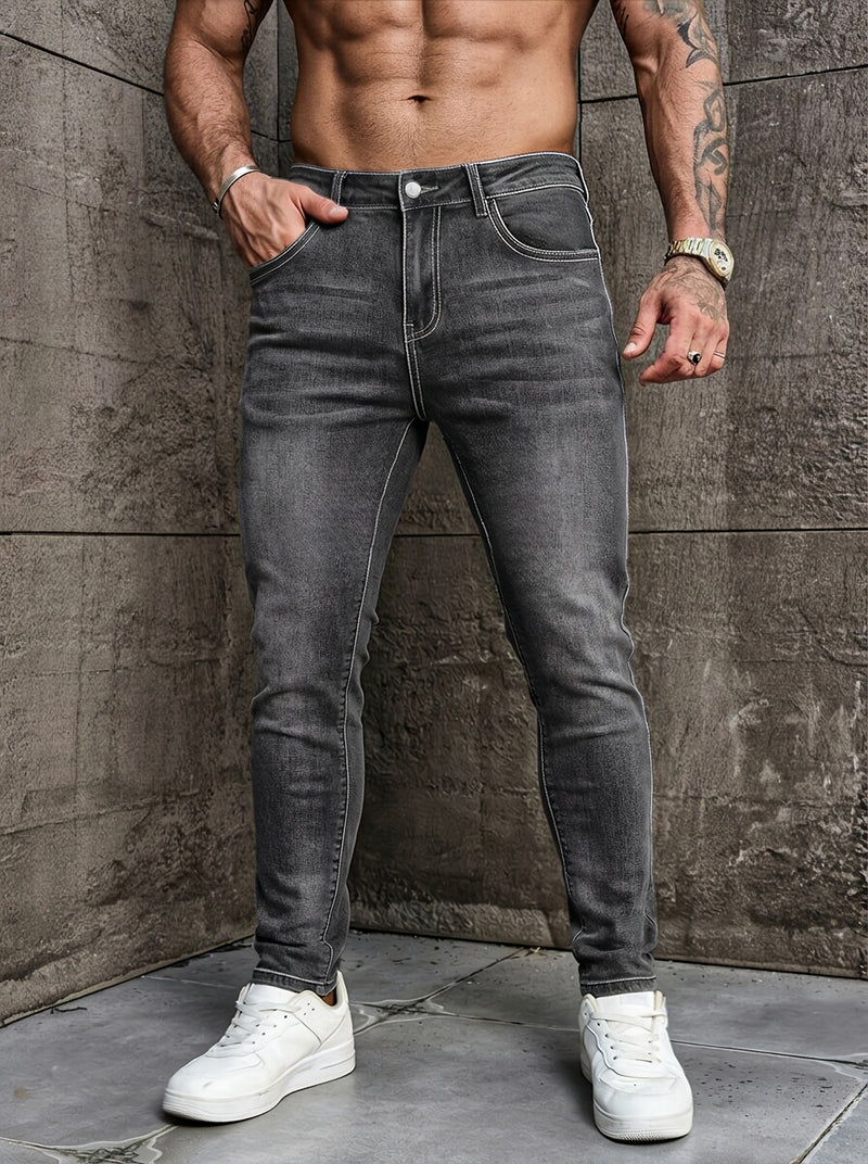 Men's Slim Fit Denim Pants.