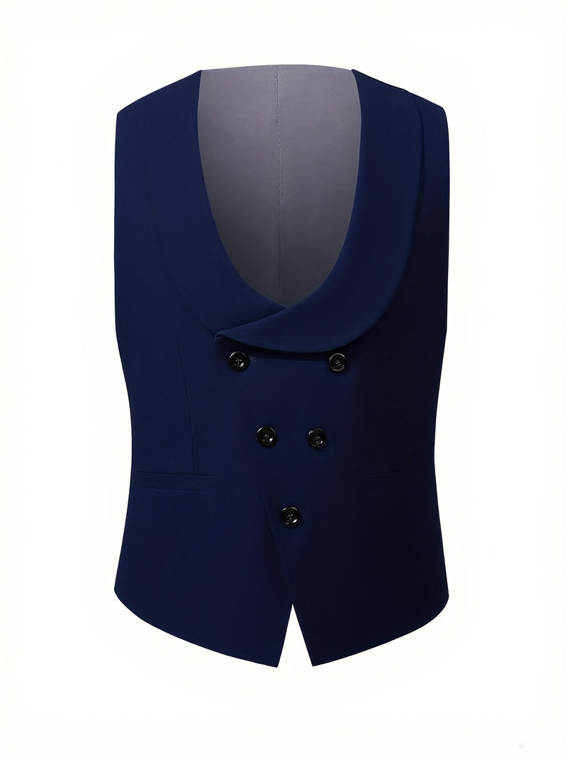 Men's Three-Piece Suit Set, Business Formal Wear.