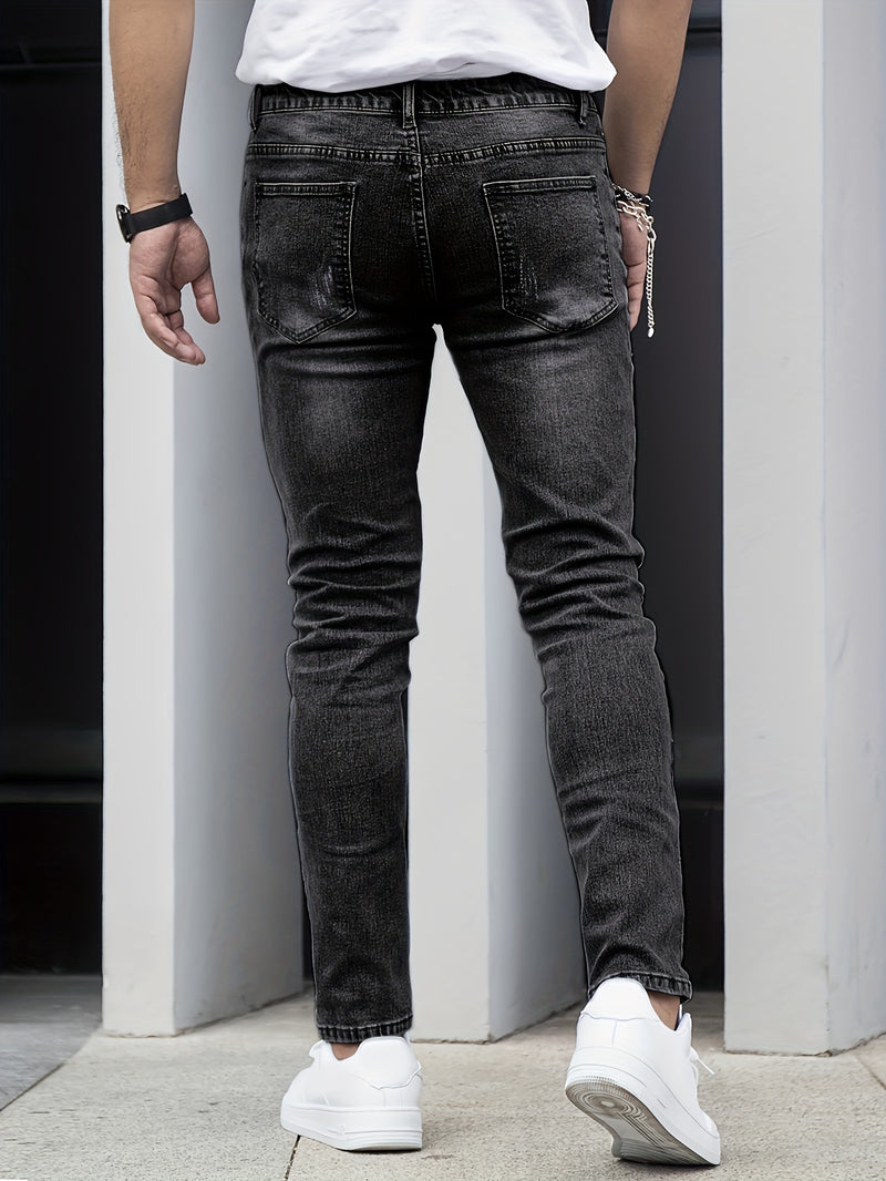 Men's Denim Slim Fit Slimming Black Stretch.