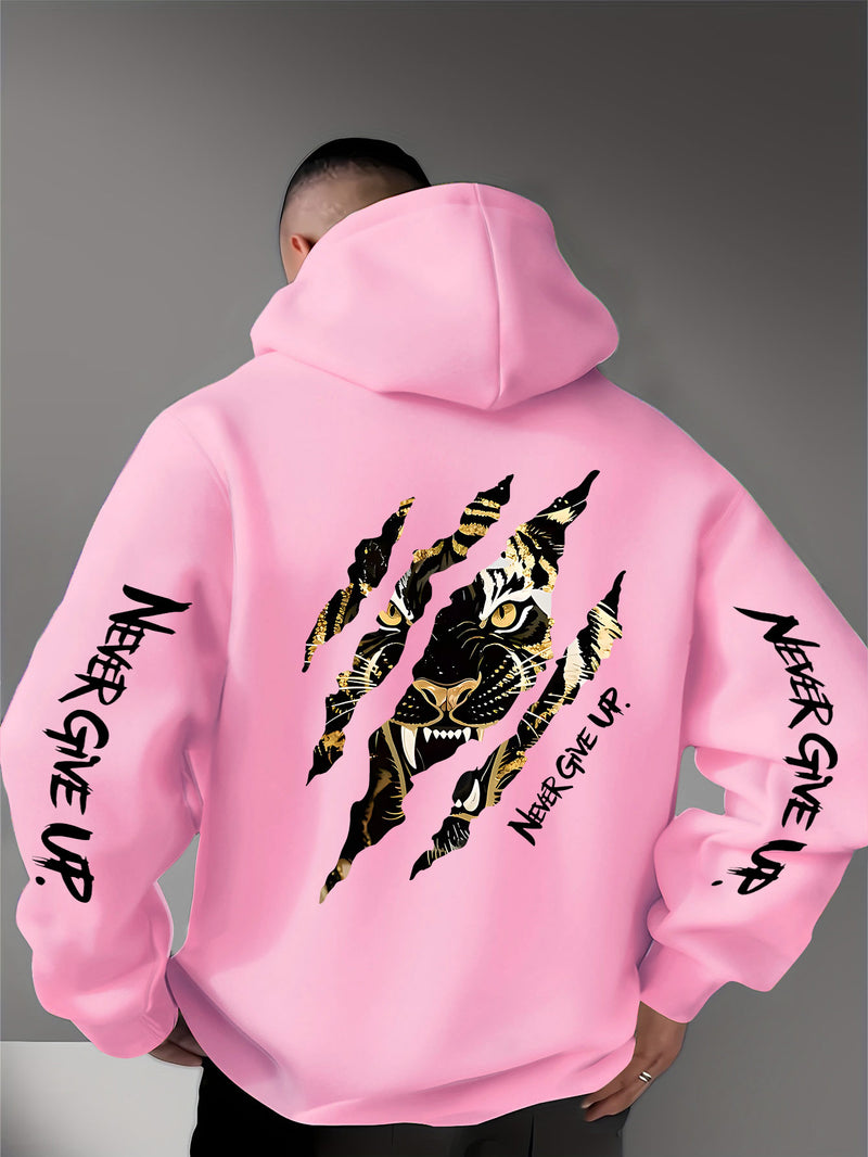 Men's Casual Personality Hooded Sweatshirt.