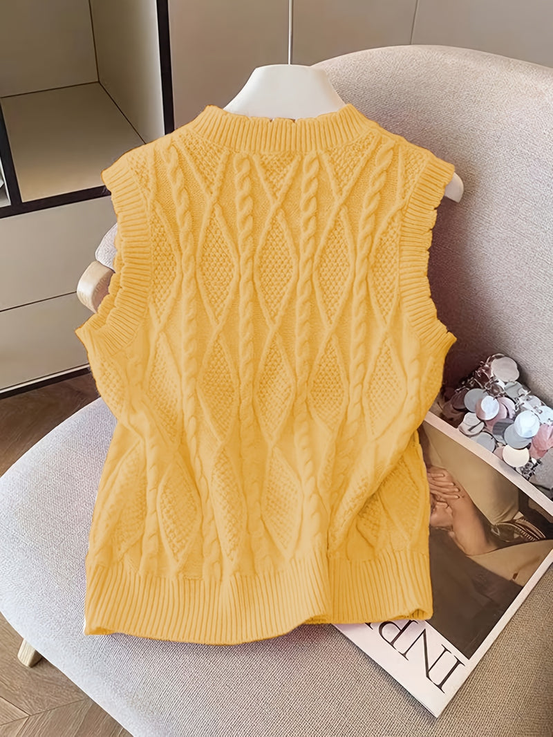 Spring/Summer New Women's Fashion Elegant Pullover Pearl Vest.