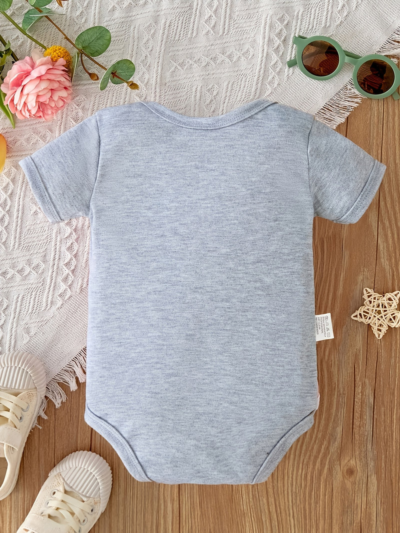 50% Mommy 50% Daddy 100% Perfect Bodysuit Newborn Romper.