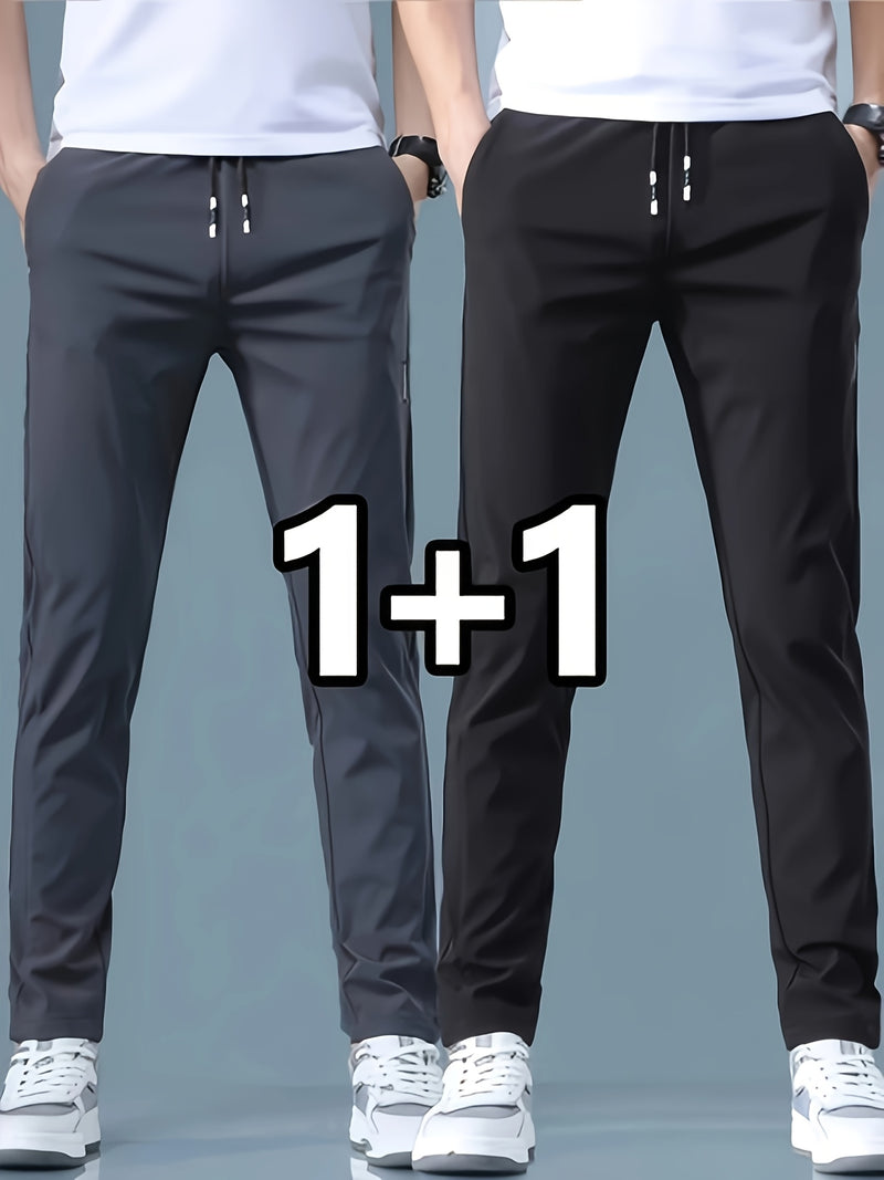 2-pcs Men's Quick-Dry Breathable Jogger Pants.
