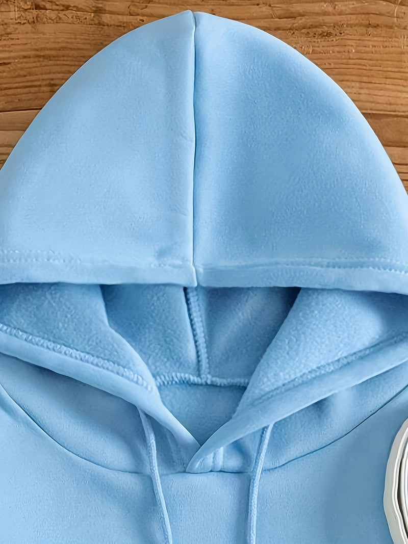 Women's Cute Sloth & Letter Print Hoodie.