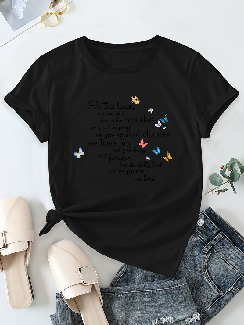 Women’s Casual Short Sleeve T-Shirt.