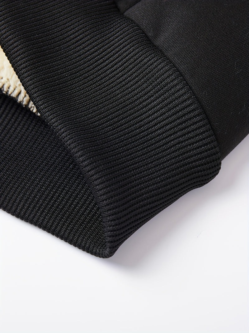 Boys Thick Plush-Lined Zip-Up Jacket + Pants Set.