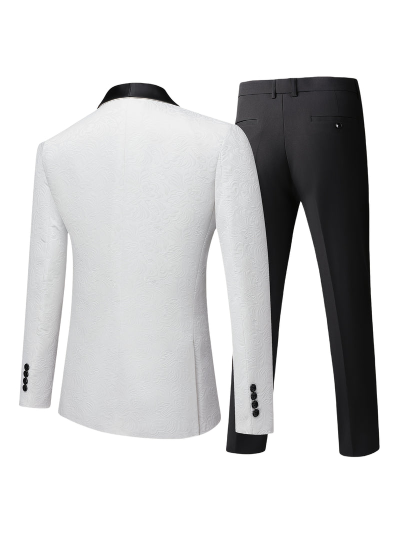 Men's Shawl Collar Suit Three-Piece.